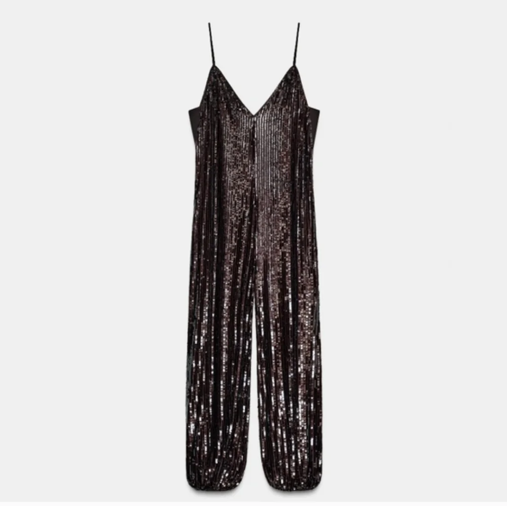 Zara LIMITED EDITION SEQUIN BALLOON JUMPSUIT Size S and L